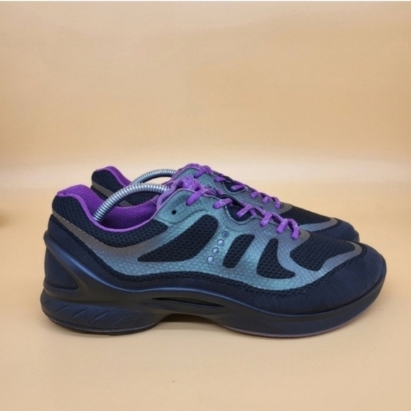 Ecco Women's Athletic Shoes - Black and Purple - Picture 3 of 8